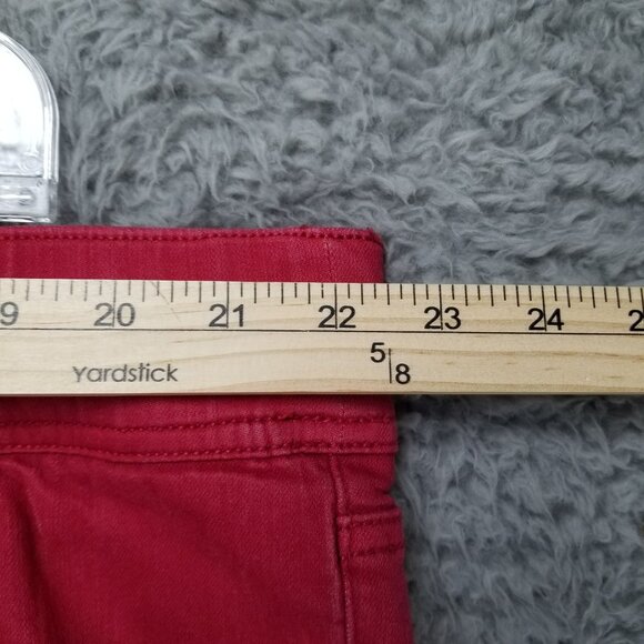 Torrid Jeans Womens 4X Red Stretch High Rise Slimming Pockets Lean Jean Straight - Picture 3 of 13